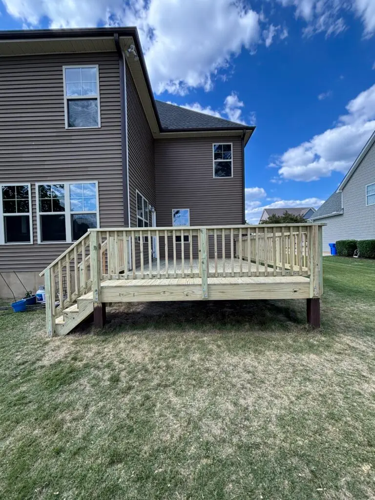 Deck Resurfacing Project in Angier — deck joist replacement