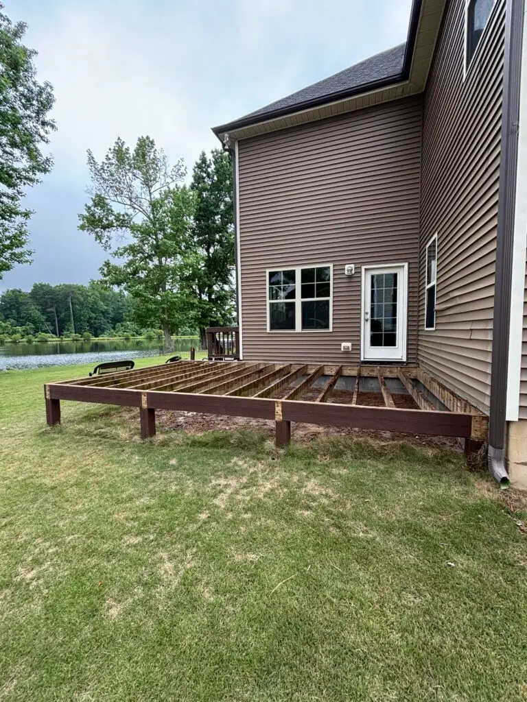 Deck Resurfacing Project in Angier — deck rebuild