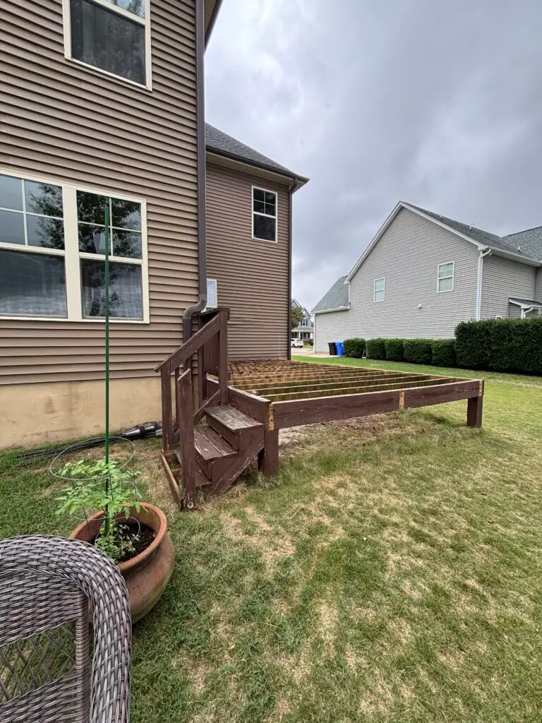 Deck Resurfacing Project in Angier — deck resurfacing services