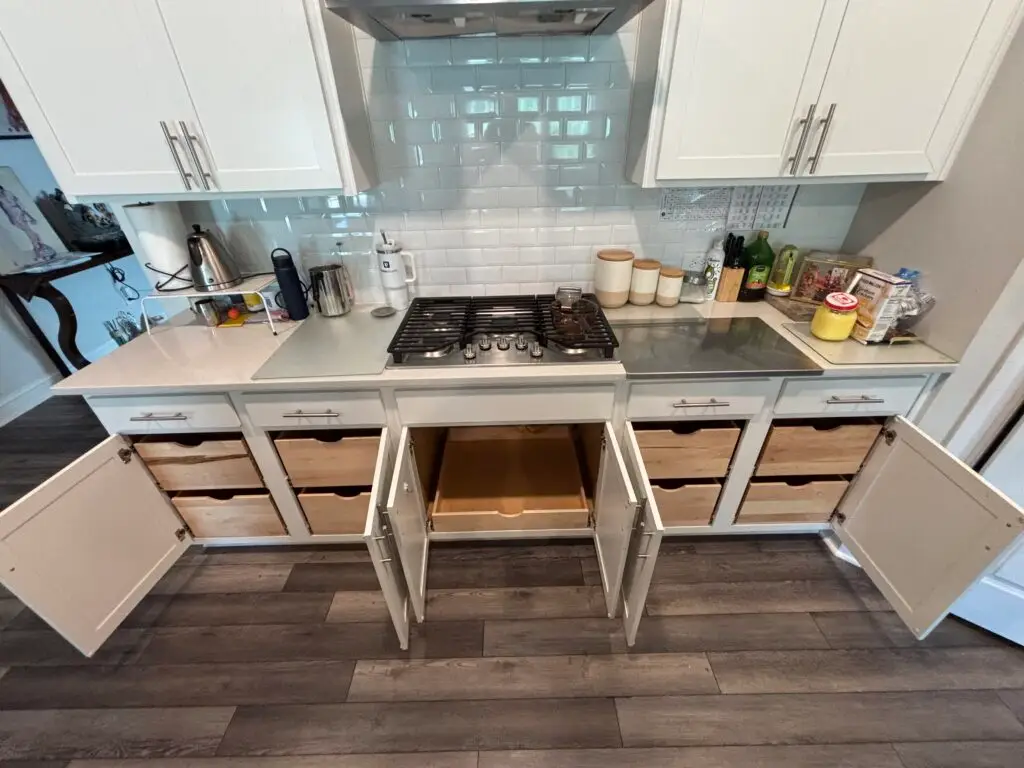 Kitchen Cabinet Pullout Drawers Installation in Apex — apex