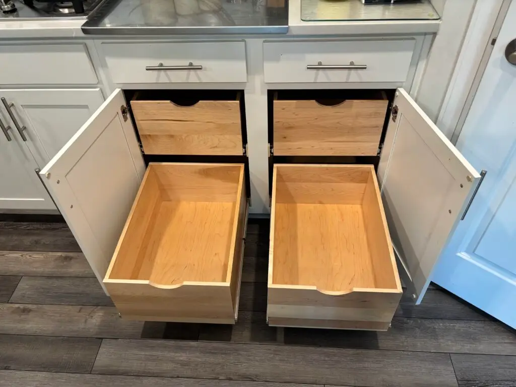 Kitchen Cabinet Pullout Drawers Installation in Apex — cabinet doors drawer upgrades